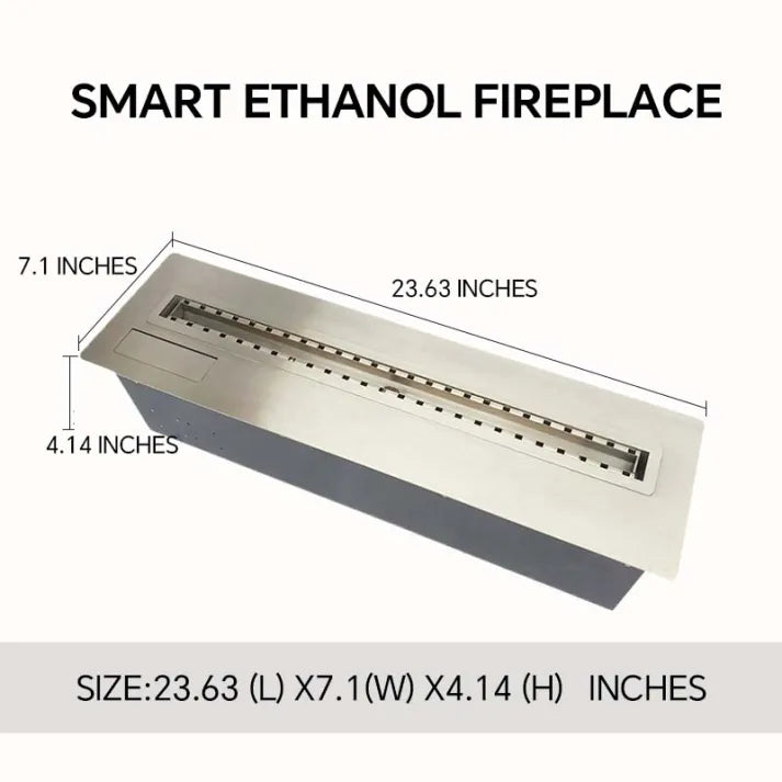 HearthArtSinn Ember 6 Bioethanol Real Fire Fireplace Core