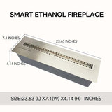 HearthArtSinn Ember 6 Bioethanol Real Fire Fireplace Core