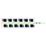 Alien Hydroponics EasyFeed 12 Pot 2 Row Kit