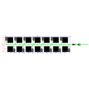 Alien Hydroponics EasyFeed 14 Pot 2 Row Kit