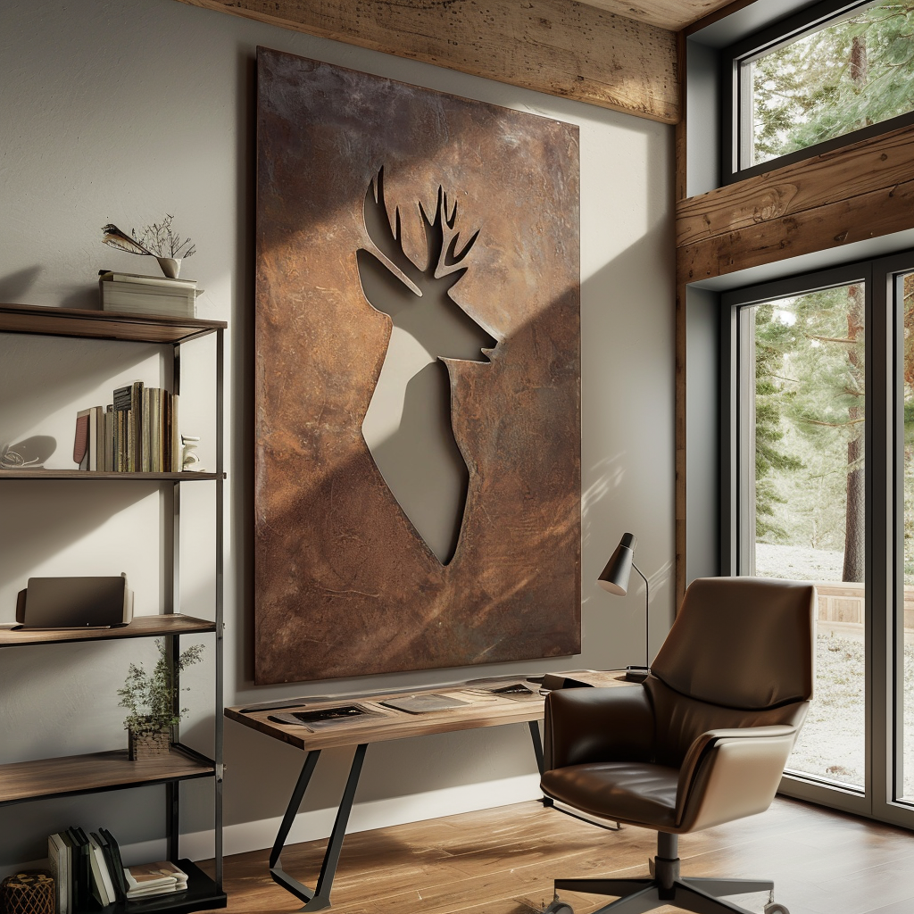 The Crownwood - Metal Wall Art