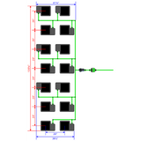 Alien Hydroponics EasyFeed 14 Pot 7 Row Kit