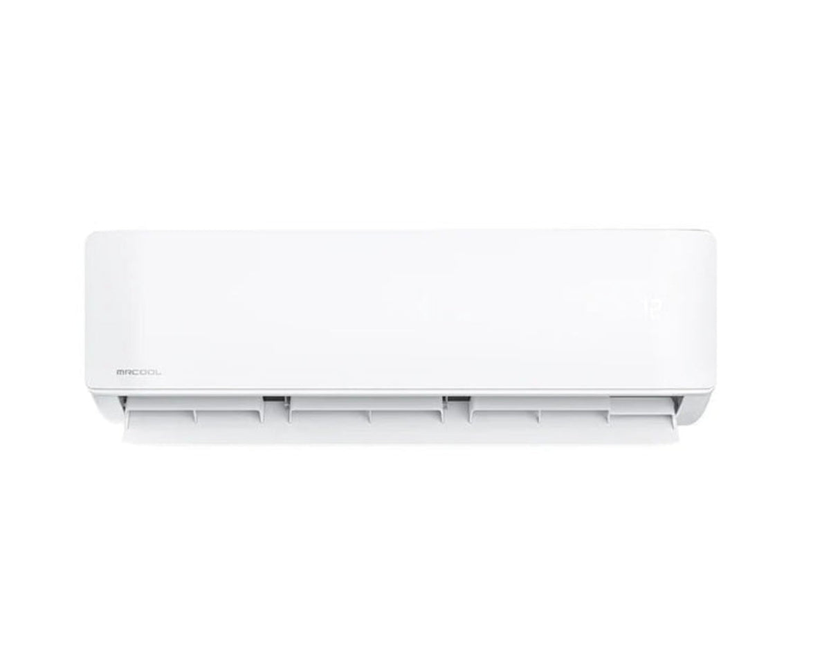 MRCOOL DIY 5th Gen 2-Zone 18,000 BTU Ductless Mini Split Air Conditioner & Heat Pump with (16 ft + 25 ft) Pre-Charged Line Sets (6K + 12K) R‑454B — DIYM218HPW02D01