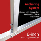 11FT × 20FT Metal Carport Reinforced Steel Roof Shelter for Outdoor Parking