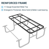 Chery Industrial 6 ft Metal Picnic Table Outdoor Coated Steel Patio Furniture Set