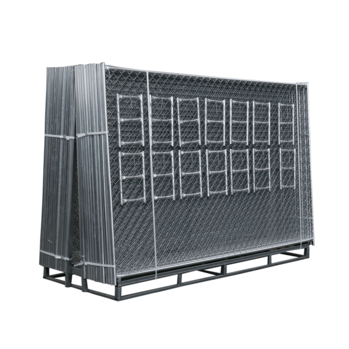 Chery Industrial 10 x 6 ft Chain‑Link Construction Fence 20 Panels Portable Security Barrier