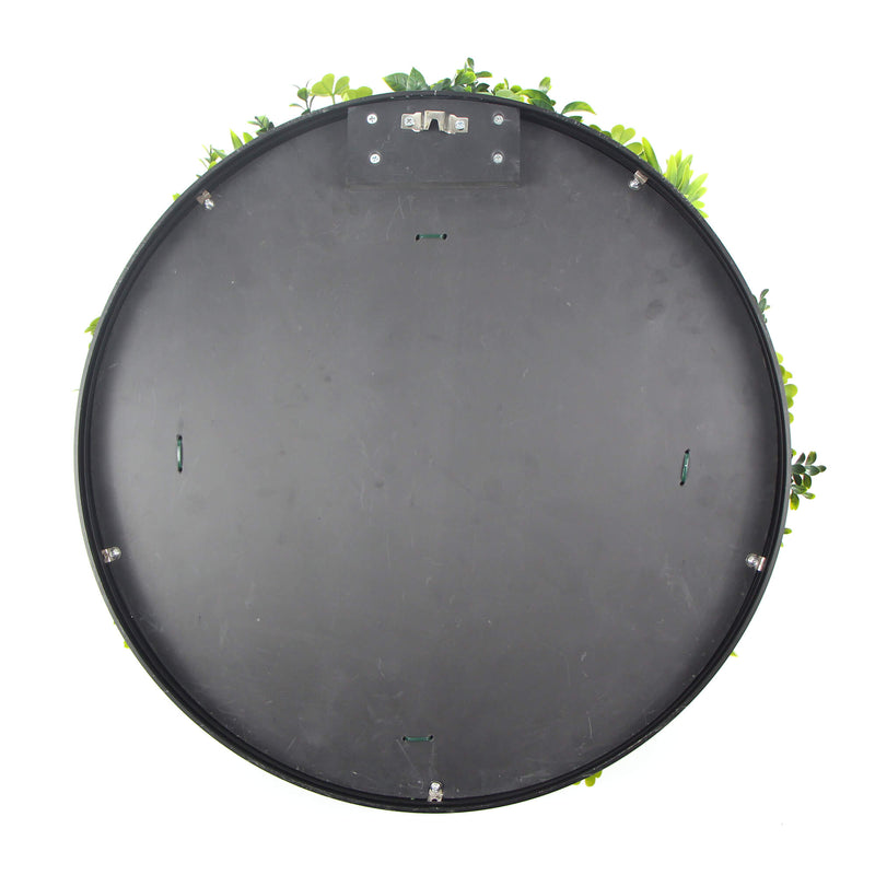 Designer Plants USA Slimline Flowering White Artificial Green Wall Disc UV Resistant 40"