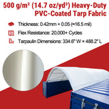 Single Truss Arch Storage Shelter 35.2′ × 39.9′ × 16.4′