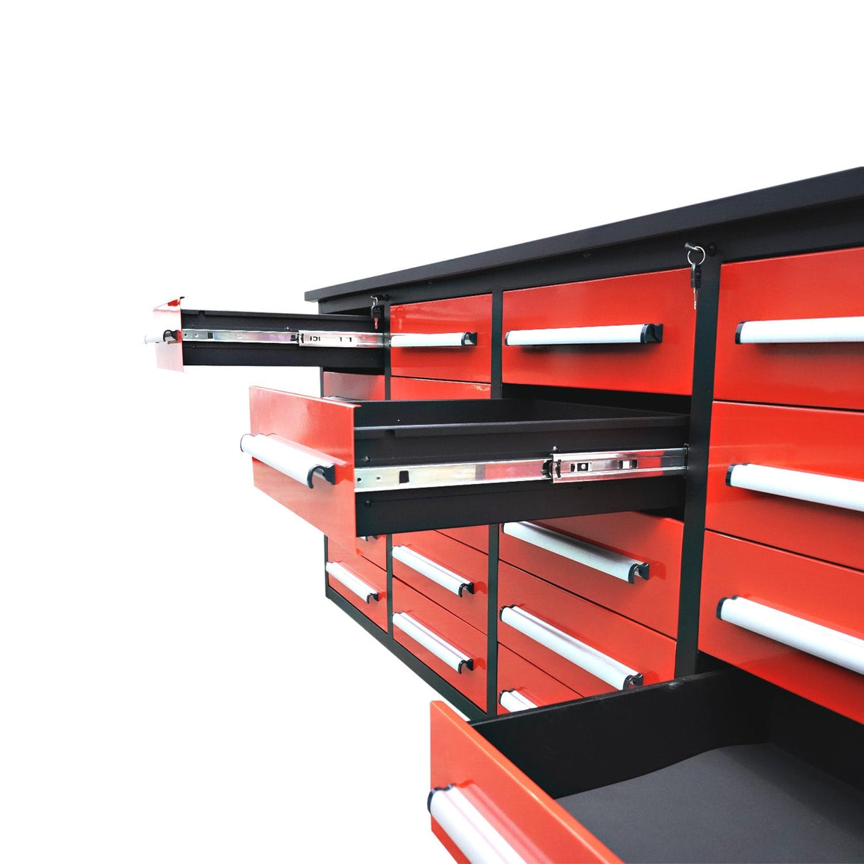 Chery Industrial 7ft Heavy Duty Garage Workbench Cabinet with 20 Drawers