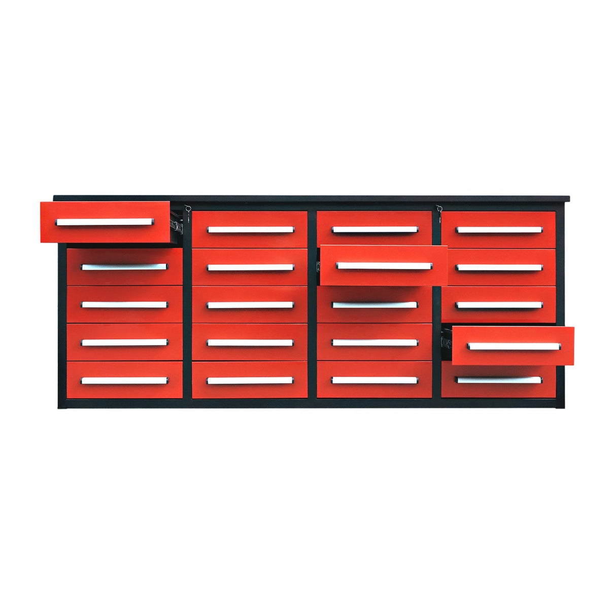 Chery Industrial 7ft Heavy Duty Garage Workbench Cabinet with 20 Drawers