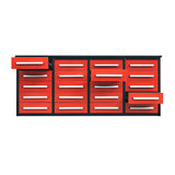 Chery Industrial 7ft Heavy Duty Garage Workbench Cabinet with 20 Drawers