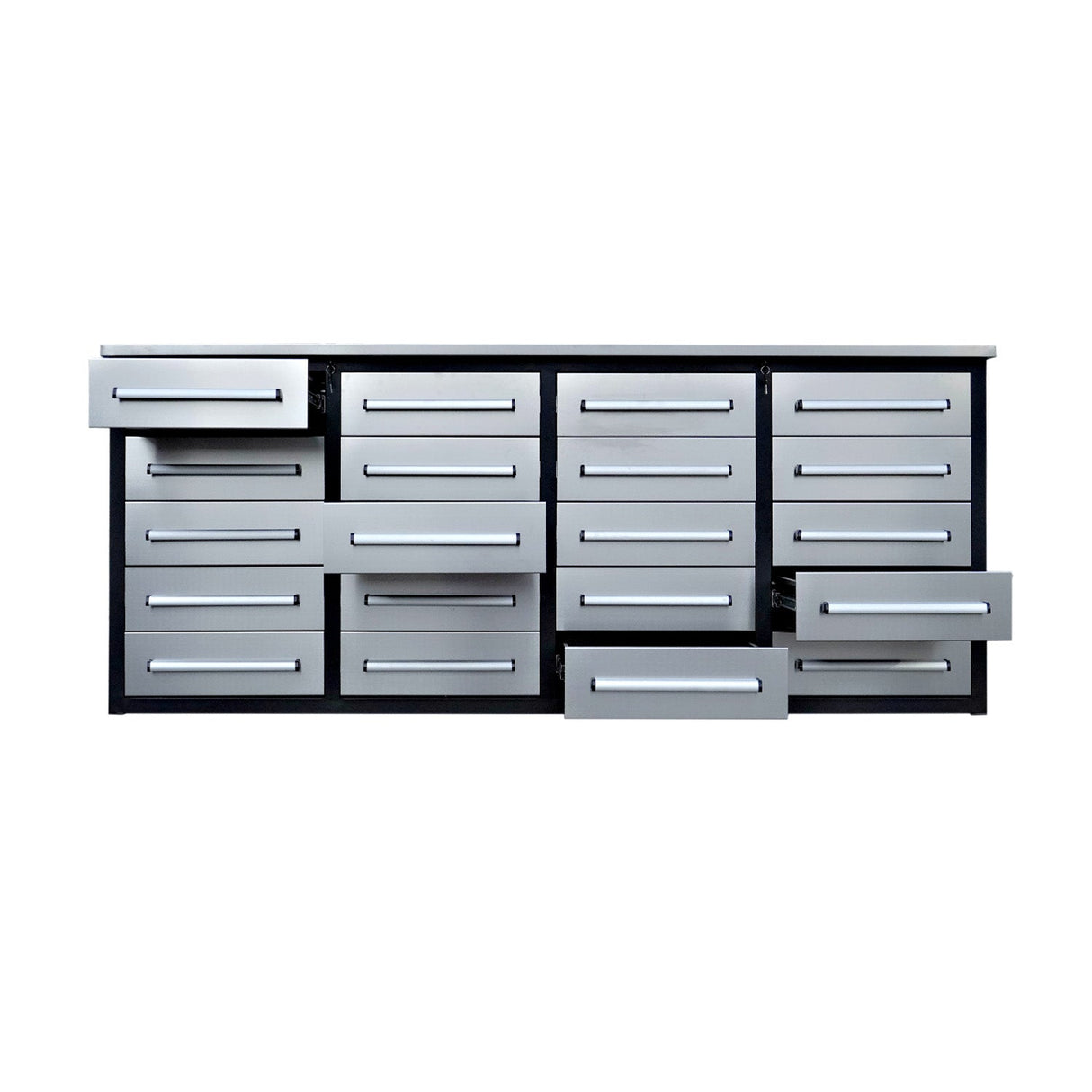 Chery Industrial 7ft Heavy Duty Garage Workbench Cabinet with 20 Drawers