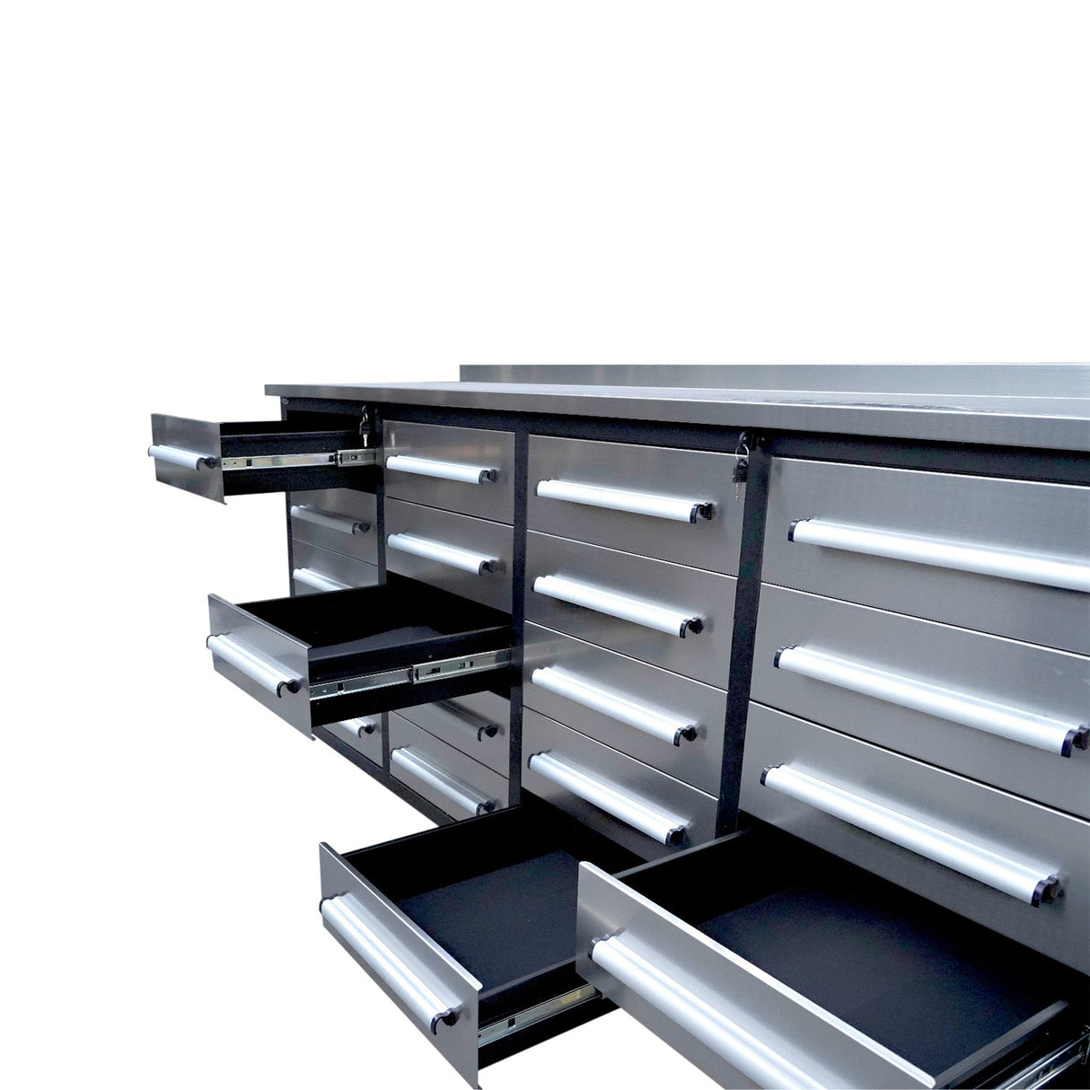 Chery Industrial 7ft Heavy Duty Garage Workbench Cabinet with 20 Drawers