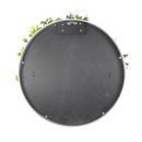 Designer Plants USA Luxury Artificial Green Plant Wall Circle 30" White Frame UV Resistant