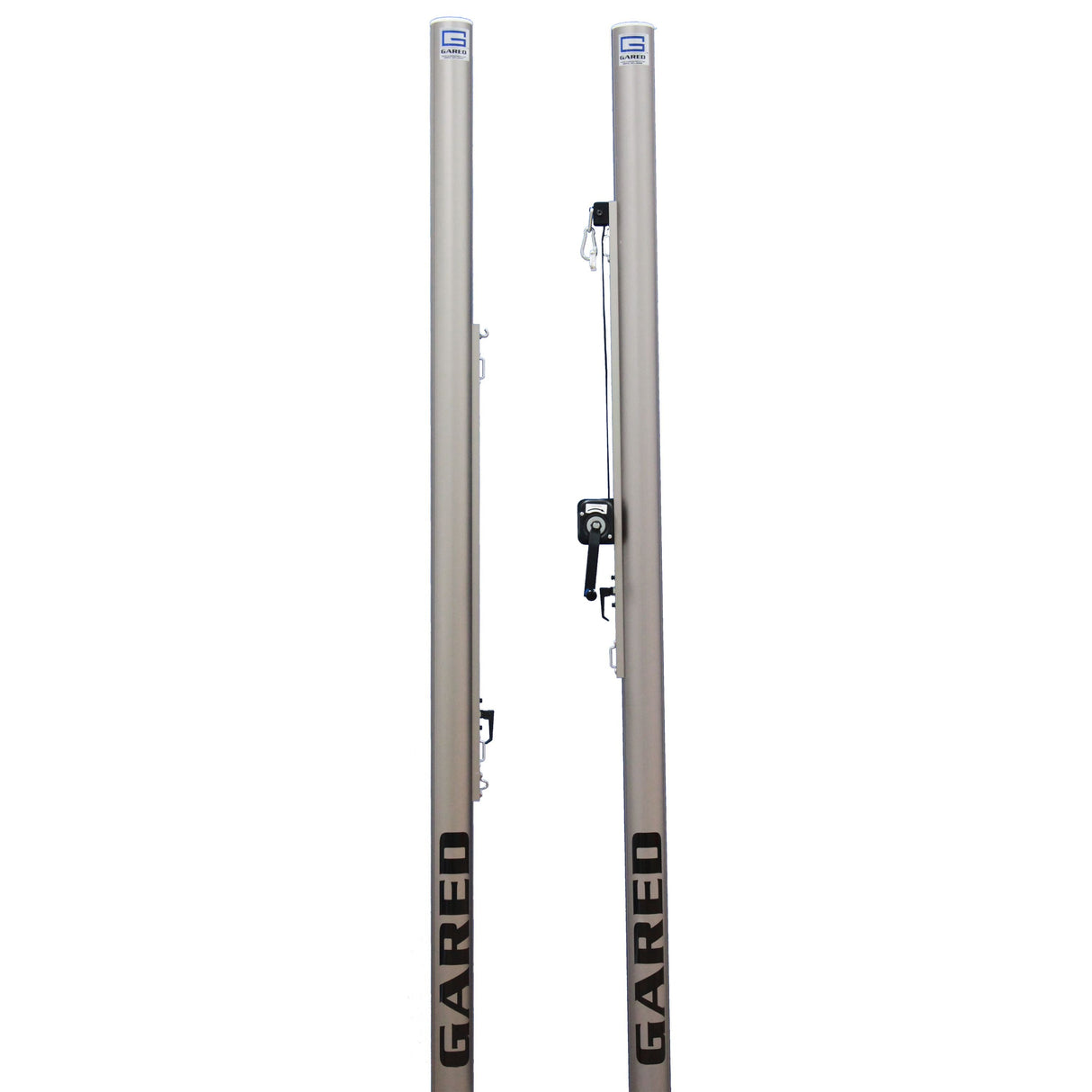 Gared Collegiate Two‑Court Volleyball System – Multi‑Sport, No Floor Sleeves & Covers 7207