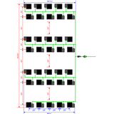 Alien Hydroponics EasyFeed 35 Pot 7 Row Kit