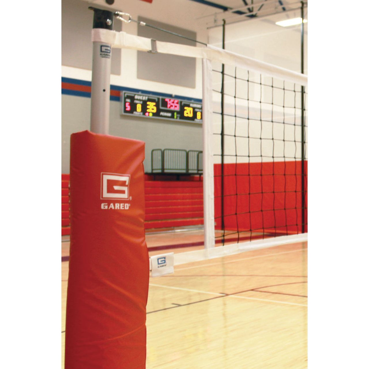 Gared Custom Volleyball Net 4″ Square Nylon Mesh with Fiberglass Dowels & Velcro Straps 7610