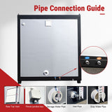 Portable Restroom with Shower Insulated All‑in‑One Steel Frame