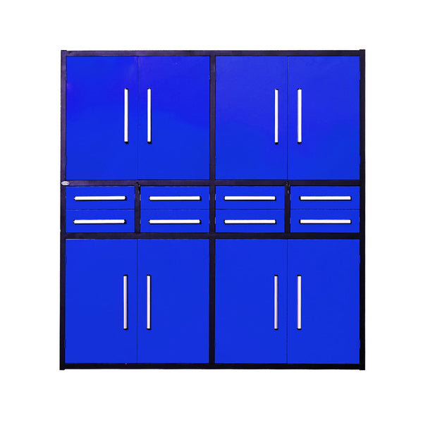 Chery Industrial 7ft Garage Storage Cabinet (8 Drawers & 4 Cabinets)