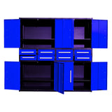 Chery Industrial 7ft Garage Storage Cabinet (8 Drawers & 4 Cabinets)