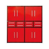 Chery Industrial 7ft Garage Storage Cabinet (8 Drawers & 4 Cabinets)