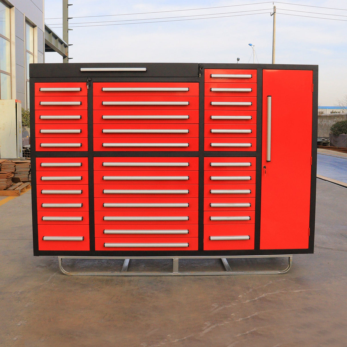 Chery Industrial 7ft Garage Storage Cabinet (35 Drawers & 1 Cabinet)