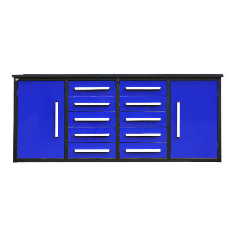 Chery Industrial 7ft Heavy Duty Workbench with 10 Drawers & 2 Cabinets