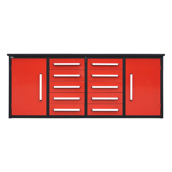 Chery Industrial 7ft Heavy Duty Workbench with 10 Drawers & 2 Cabinets