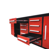 Chery Industrial 7ft Heavy Duty Workbench with 10 Drawers & 2 Cabinets