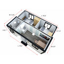 Chery Industrial 7ft x 20ft Expandable Mobile Studio Unit with 2 Bedroom