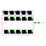 Alien Hydroponics EasyFeed 15 Pot 3 Row Kit