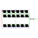 Alien Hydroponics EasyFeed 18 Pot 3 Row Kit