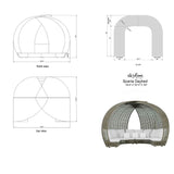 Skyline Design Sparta Daybed with Sunbrella Cushion