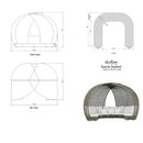 Skyline Design Sparta Daybed with Sunbrella Cushion