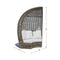 Skyline Design Halo Wing Chair with Sunbrella Cushions