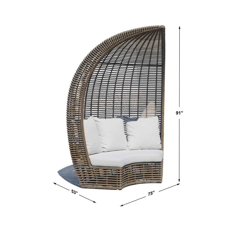 Skyline Design Halo Wing Chair with Sunbrella Cushions
