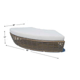 Skyline Design Halo Bench with Sunbrella Cushions