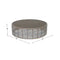 Skyline Design Halo Coffee Table with Glass