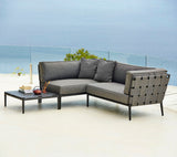 Conic Square Outdoor Coffee Table Aluminium