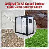 Portable Restroom with Shower Insulated All‑in‑One Steel Frame