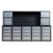 Chery Industrial 9.5ft Storage Workbench with 30 Drawers & 2 Cabinets & 1 Pegboard