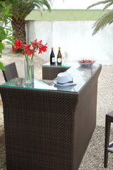 Atlantis Outdoor Bar with Glass