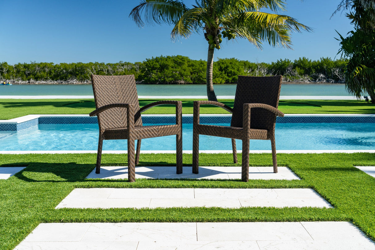 Atlantis Stackable Set of 2 Armchairs