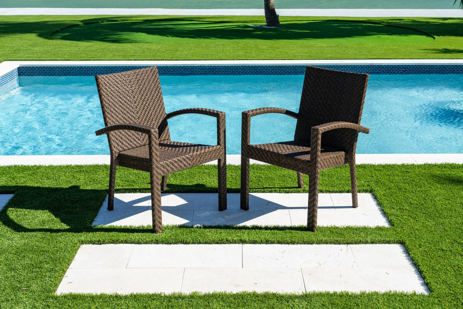 Atlantis Stackable Set of 2 Armchairs