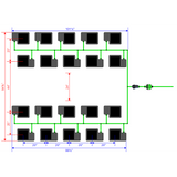 Alien Hydroponics EasyFeed 20 Pot 4 Row Kit