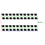 Alien Hydroponics EasyFeed 40 Pot 4 Row Kit