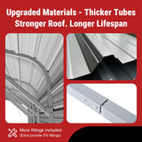 20FT × 30FT Metal Garage Heavy-Duty Steel Carport with 13FT Peak Roof