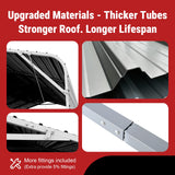 40FT × 20FT Metal Carport Garage Weatherproof Steel Vehicle Shelter