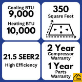 MRCOOL 5th Gen Advantage 9,000 BTU Single Zone Mini Split Complete System with 16ft. Line Set 115V