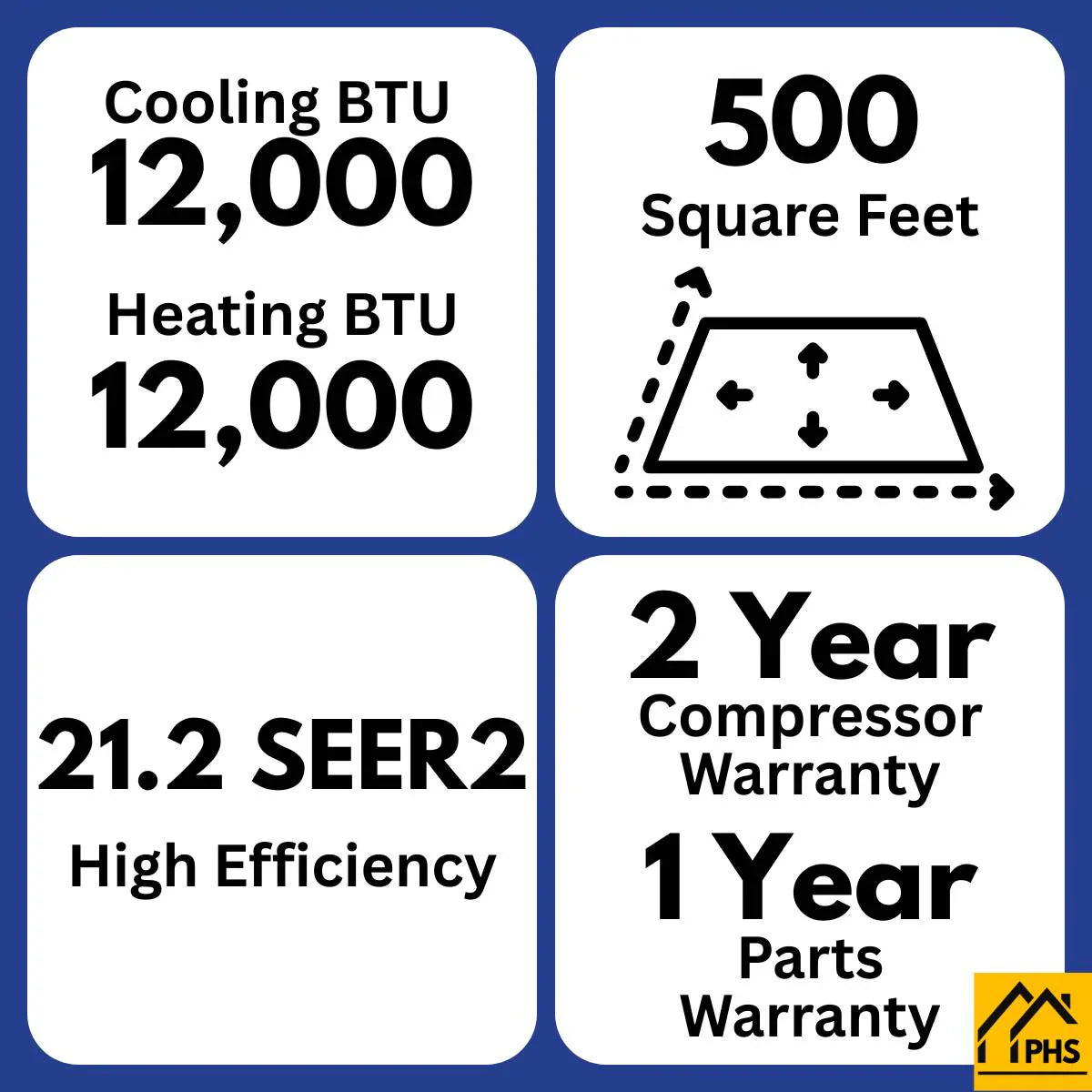 MRCOOL 5th Gen Advantage 12K BTU Ductless Mini Split Air Conditioner and Heat Pump 115V